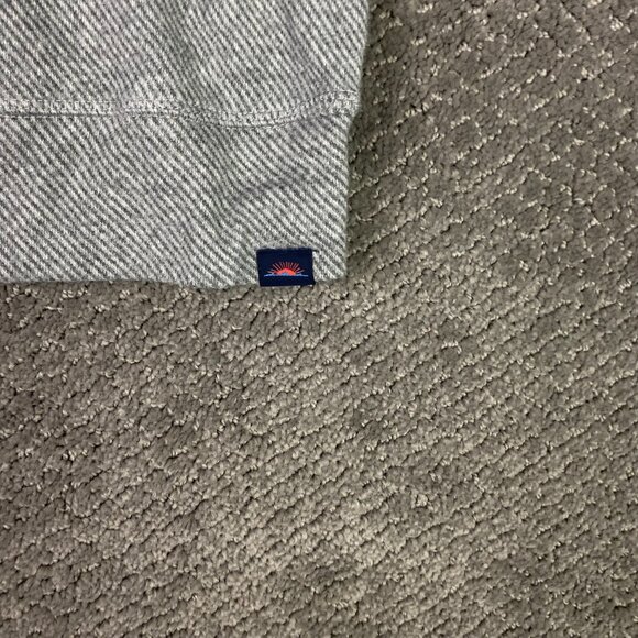 Faherty 1/4 Zip Pullover Sweater Men's XXL Gray Heather Legend Twill Stretch 2XL - Picture 6 of 13